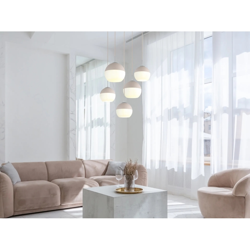 Globo - Lustre sur câble 5xE27/60W/230V
