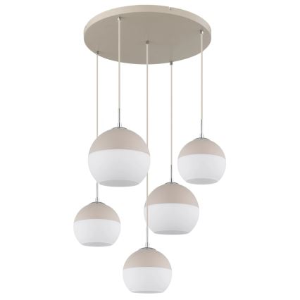 Globo - Lustre sur câble 5xE27/60W/230V