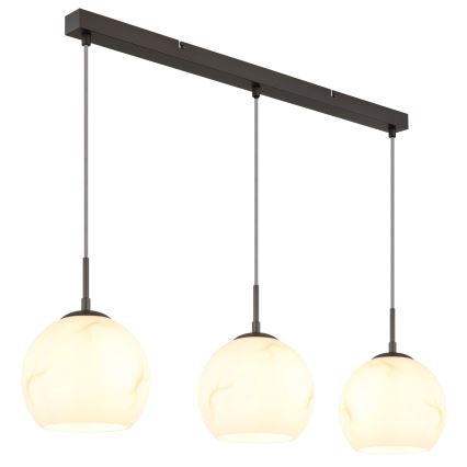 Globo - Lampadario a sospensione su cavo 3xE27/60W/230V