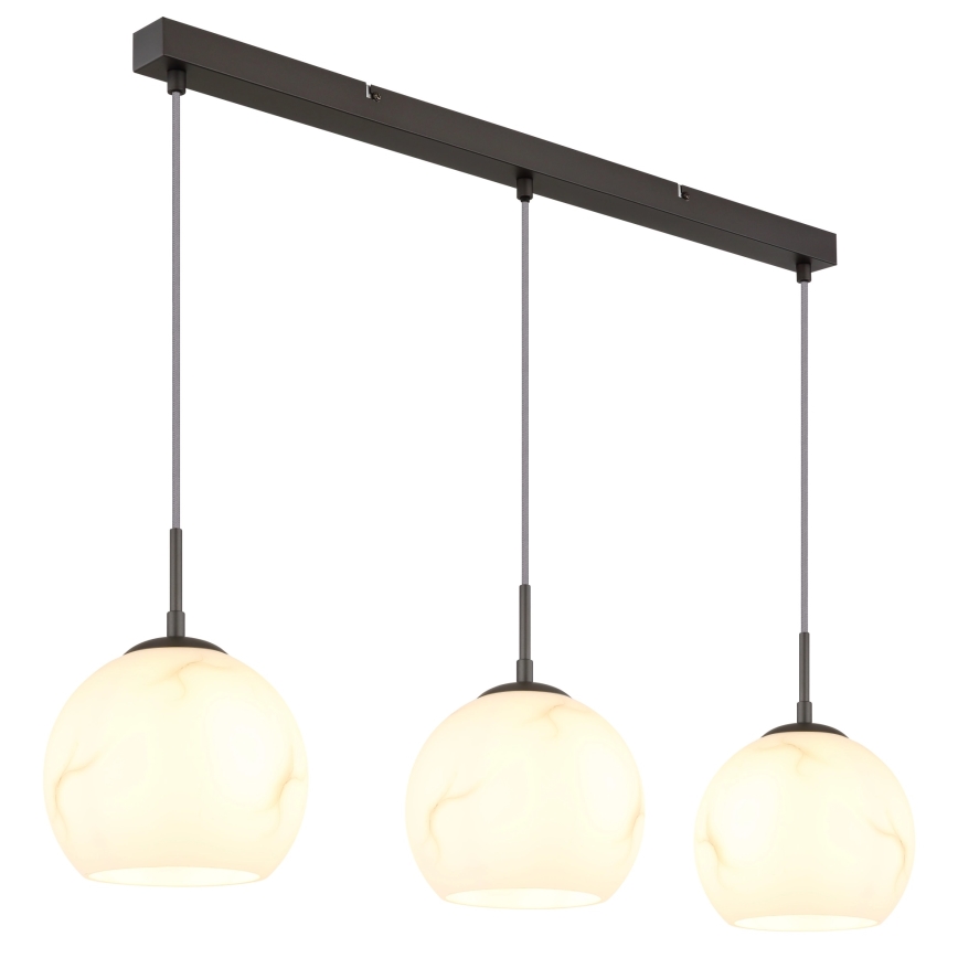 Globo - Lampadario a sospensione su cavo 3xE27/60W/230V