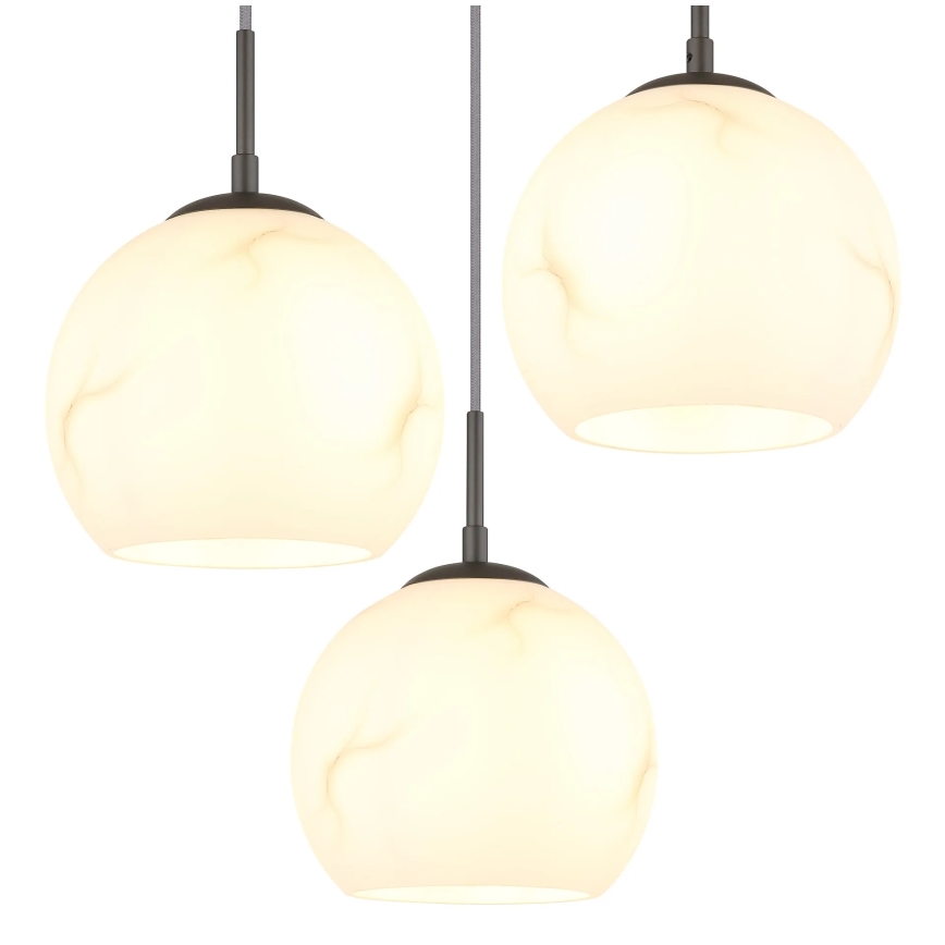 Globo - Suspension sur câble 3xE27/60W/230V Ø 42,5 cm