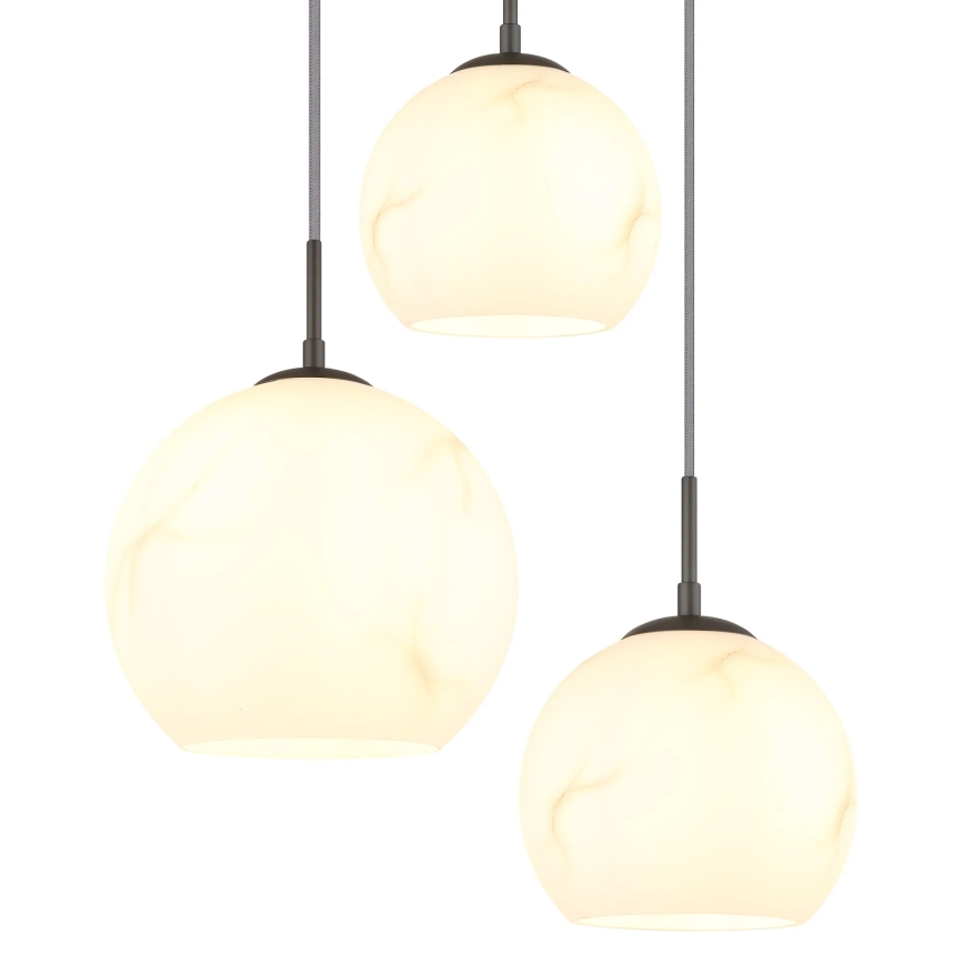 Globo - Suspension sur câble 5 x E27, 60 W, 230 V, Ø 75 cm