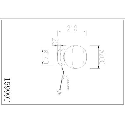 Globo - Lampe de table 1xE27/60W/230V