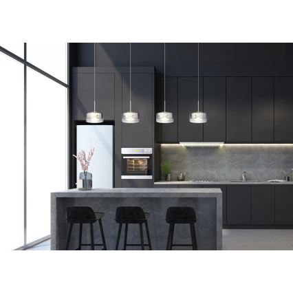 Globo - Suspension LED sur câble LED/24W/230V blanc/fumé