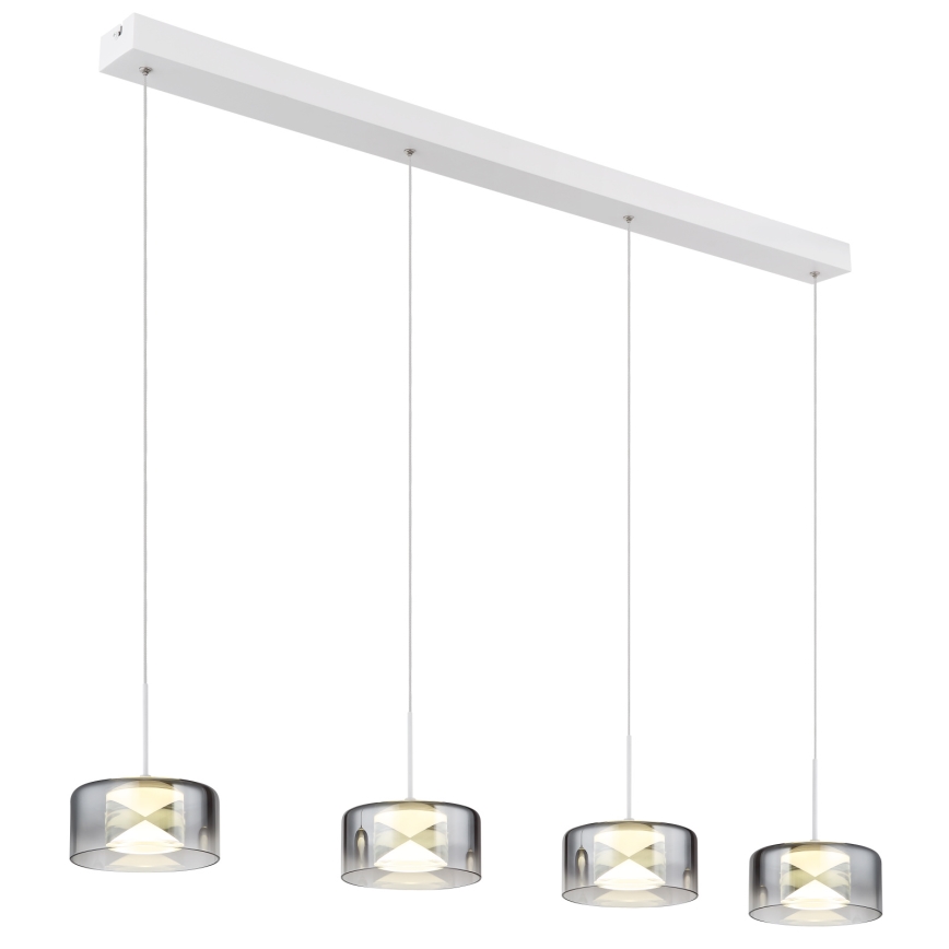 Globo - Suspension LED sur câble LED/24W/230V blanc/fumé