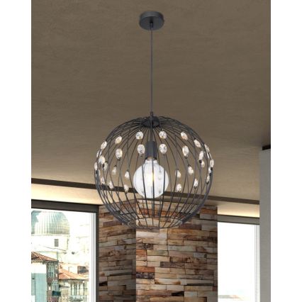 Globo - Pendelleuchte an Kabel 1xE27/60W/230V Ø 40 cm
