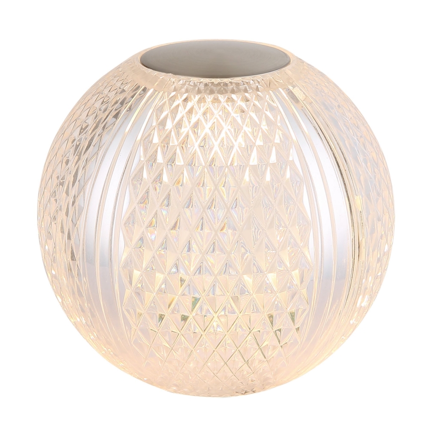Globo - Lampe de table tactile à intensité variable LED/2W/5V 1200 mAh USB transparent