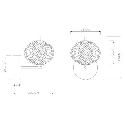 Globo - LED-Wandleuchte LED/7W/230V 3000/4500/6500K