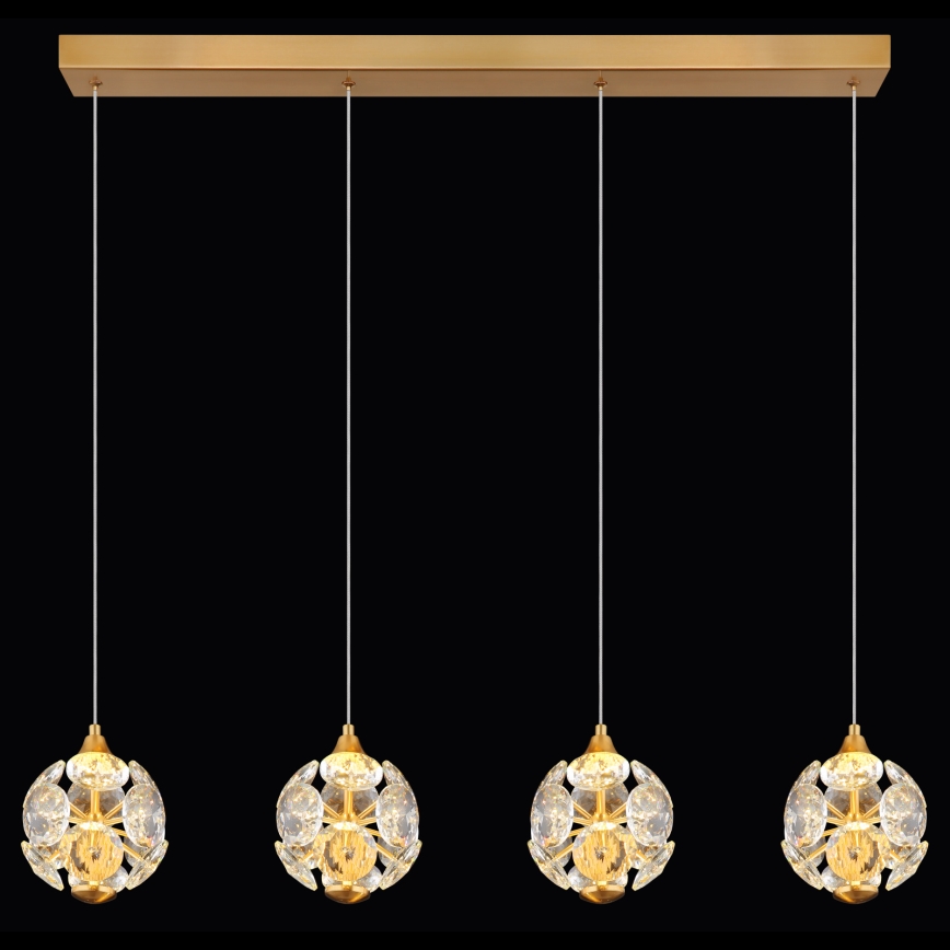 Globo - LED-Pendelleuchte an einem Kabel LED/32W/230V 3000K goldfarben