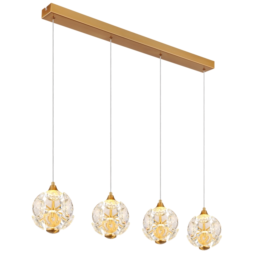 Globo - LED-Pendelleuchte an einem Kabel LED/32W/230V 3000K goldfarben