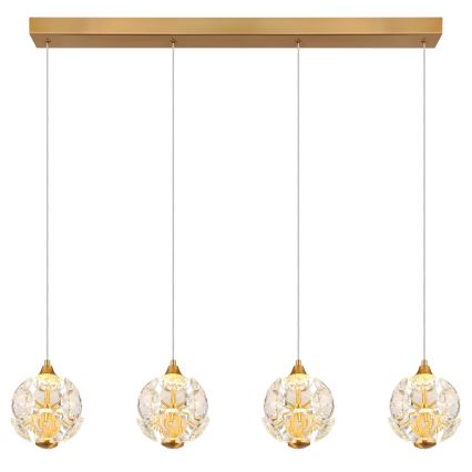 Globo - LED-Pendelleuchte an einem Kabel LED/32W/230V 3000K goldfarben