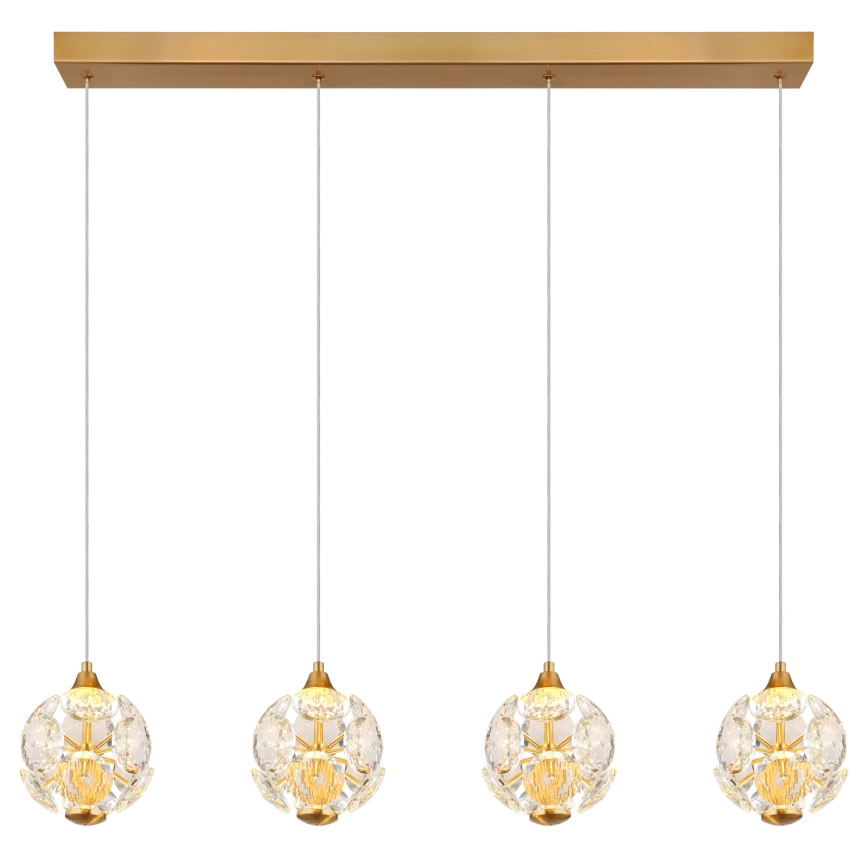 Globo - LED-Pendelleuchte an einem Kabel LED/32W/230V 3000K goldfarben