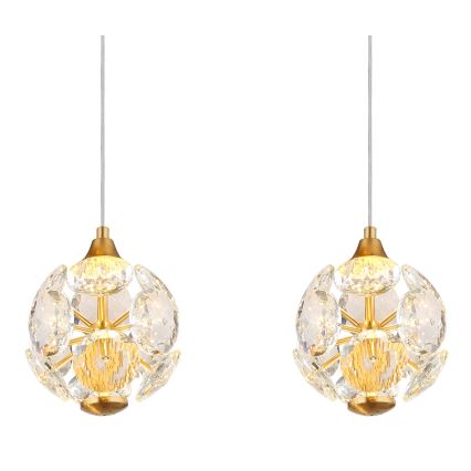 Globo - LED-Pendelleuchte an einem Kabel LED/32W/230V 3000K goldfarben