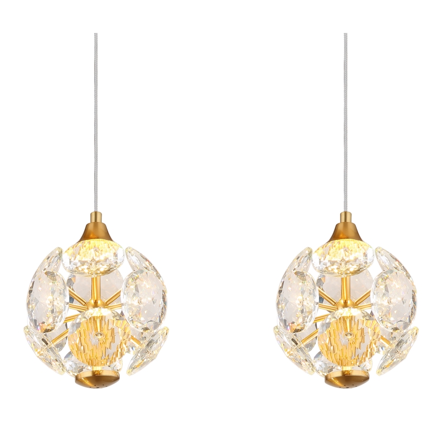 Globo - LED-Pendelleuchte an einem Kabel LED/32W/230V 3000K goldfarben