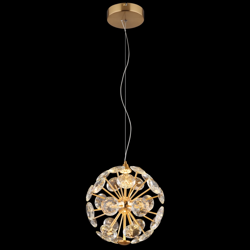Globo - LED-Hängeleuchte mit Kabelaufhängung LED/12W/230V 3000K goldfarben
