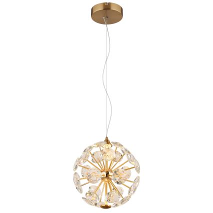 Globo - LED-Hängeleuchte mit Kabelaufhängung LED/12W/230V 3000K goldfarben