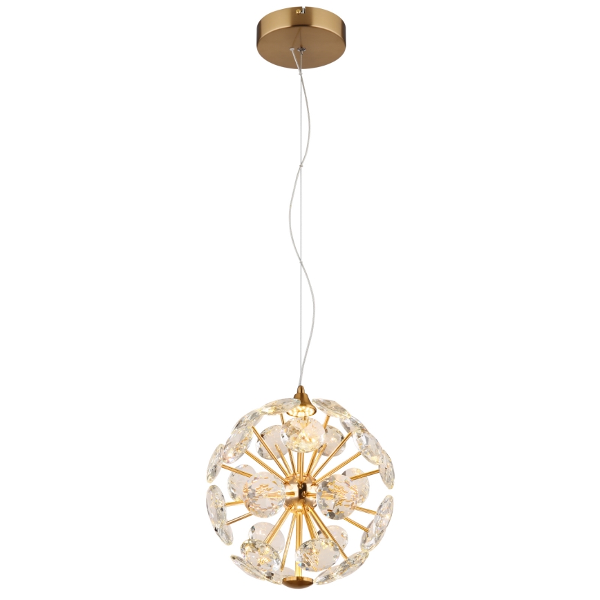 Globo - LED-Hängeleuchte mit Kabelaufhängung LED/12W/230V 3000K goldfarben