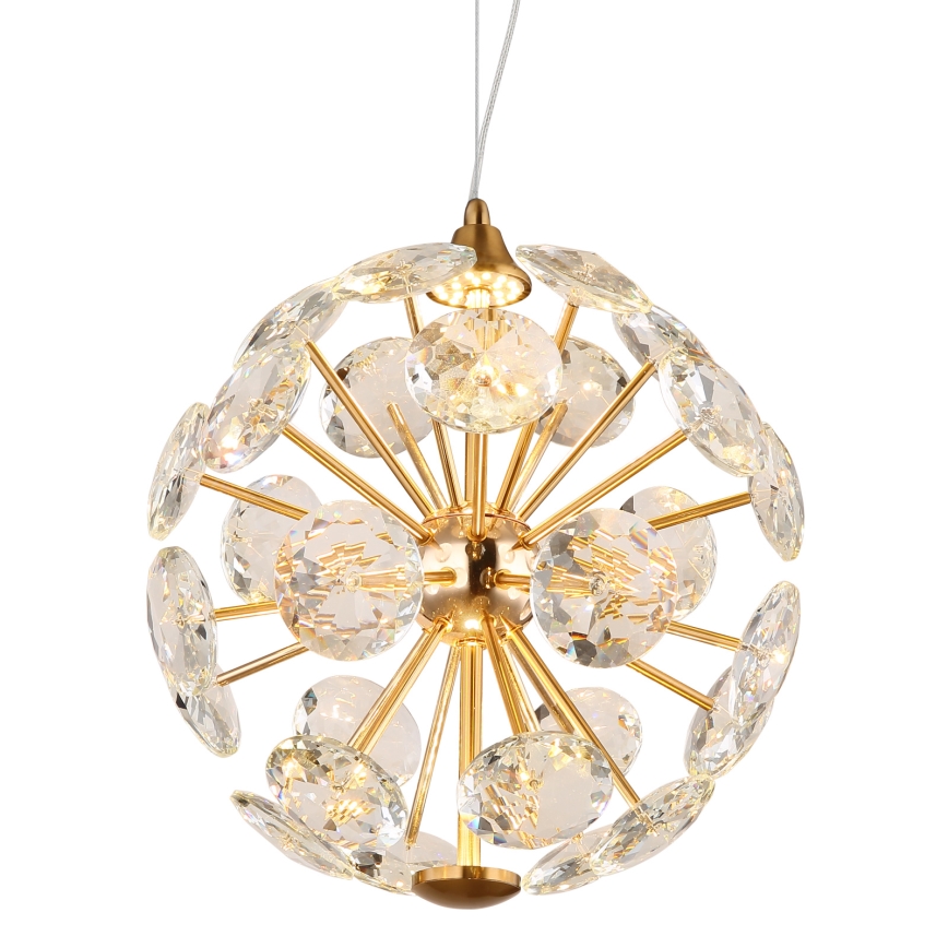 Globo - LED-Hängeleuchte mit Kabelaufhängung LED/12W/230V 3000K goldfarben