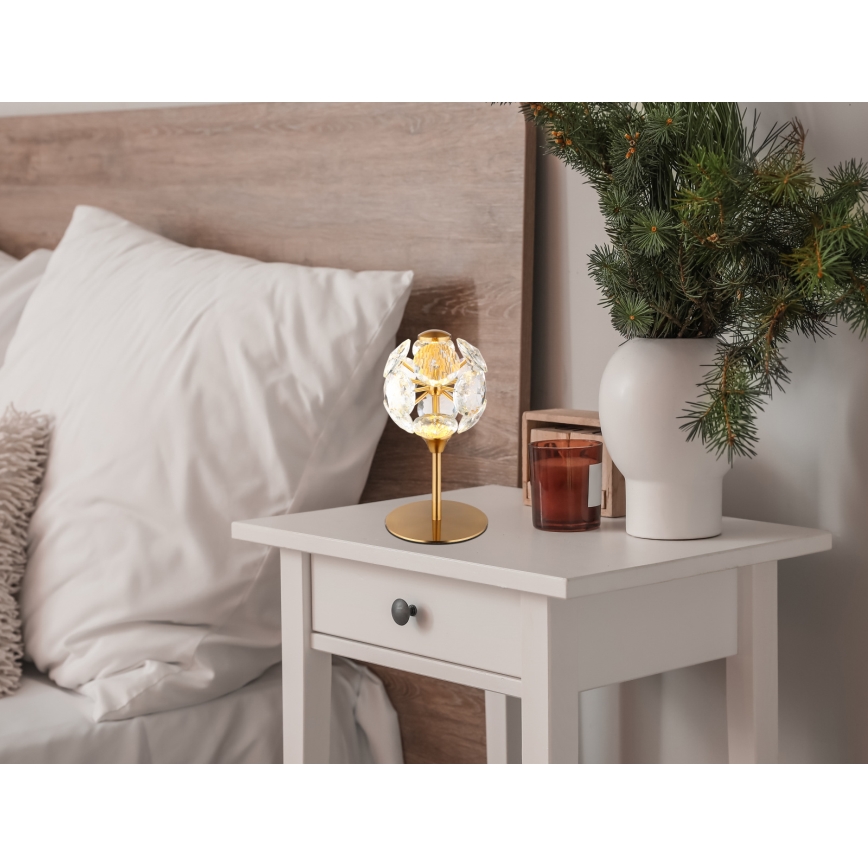 Globo - Lampada da tavolo a LED 8W/230V 3000K oro