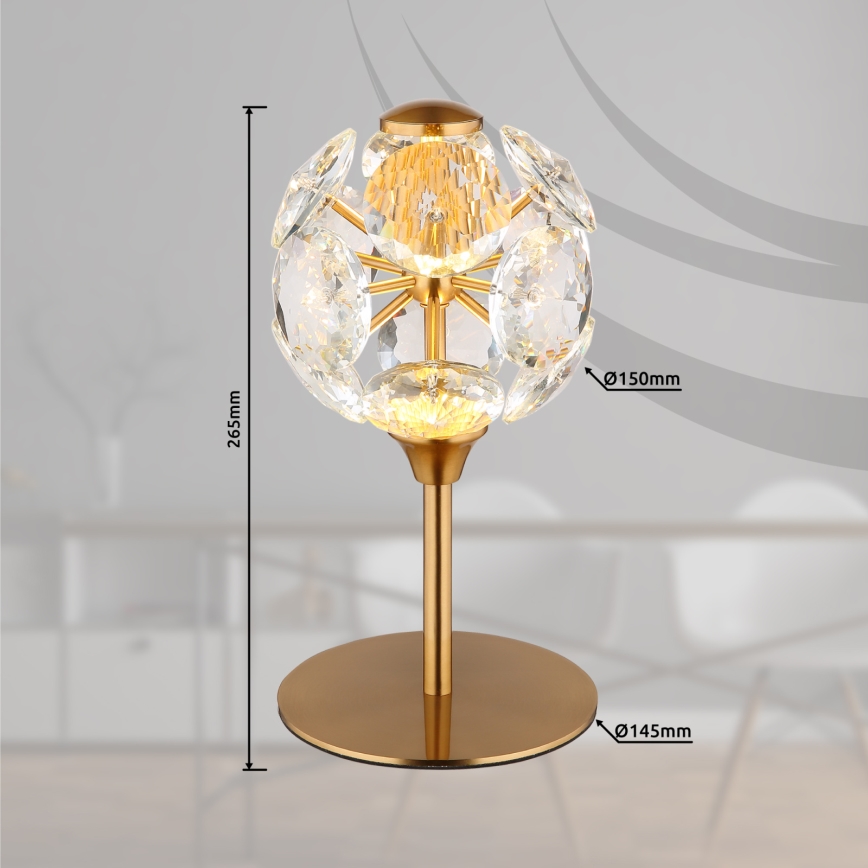 Globo - Lampada da tavolo a LED 8W/230V 3000K oro