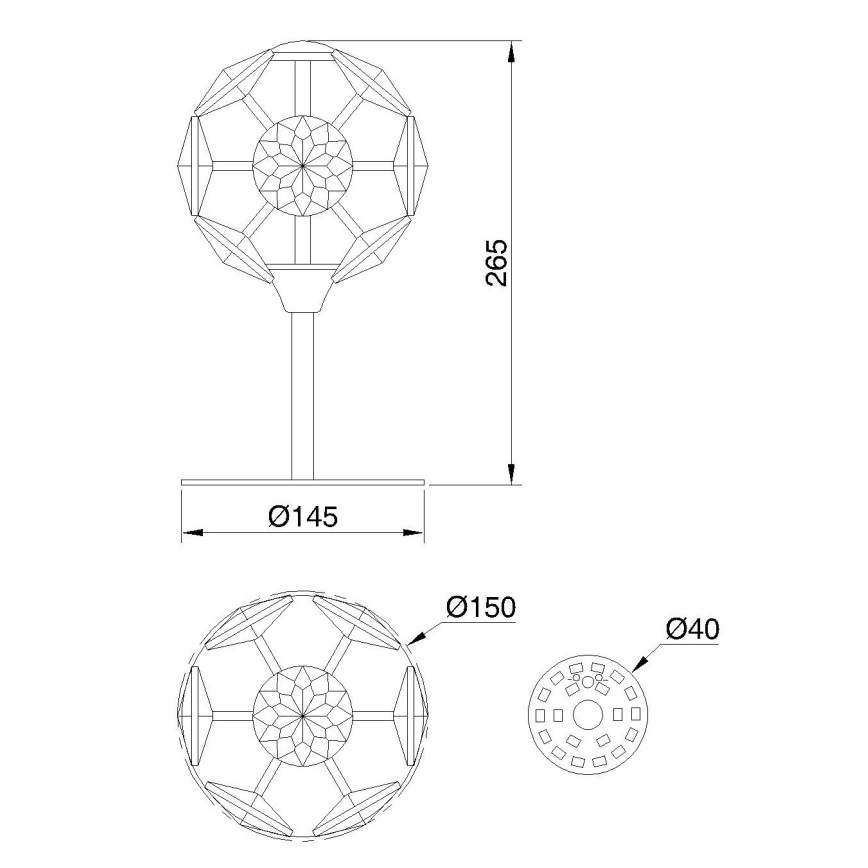 Globo - LED Lampe de table LED/8W/230V