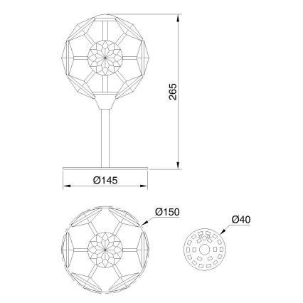 Globo - LED Tischlampe LED/8W/230V