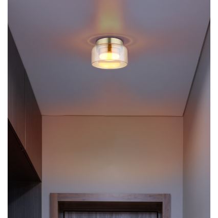 Globo - Plafoniera LED 1xGX53/6W/230V diametro 13 cm fumé/marrone