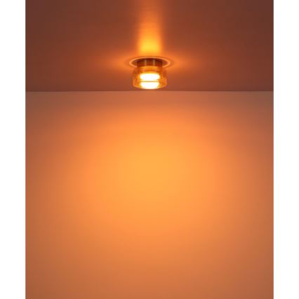 Globo - Plafoniera LED 1xGX53/6W/230V diametro 13 cm fumé/marrone