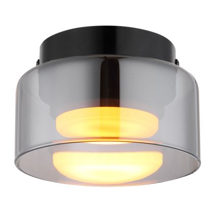 Globo - Plafonnier 1xGX53/6W/230V d. 13 cm fumé/noir