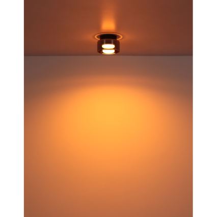 Globo - Plafonnier 1xGX53/6W/230V d. 13 cm fumé/noir