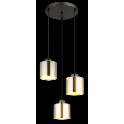Globo - Suspension filaire 3xE27/60W/230V chrome brillant d. 33 cm