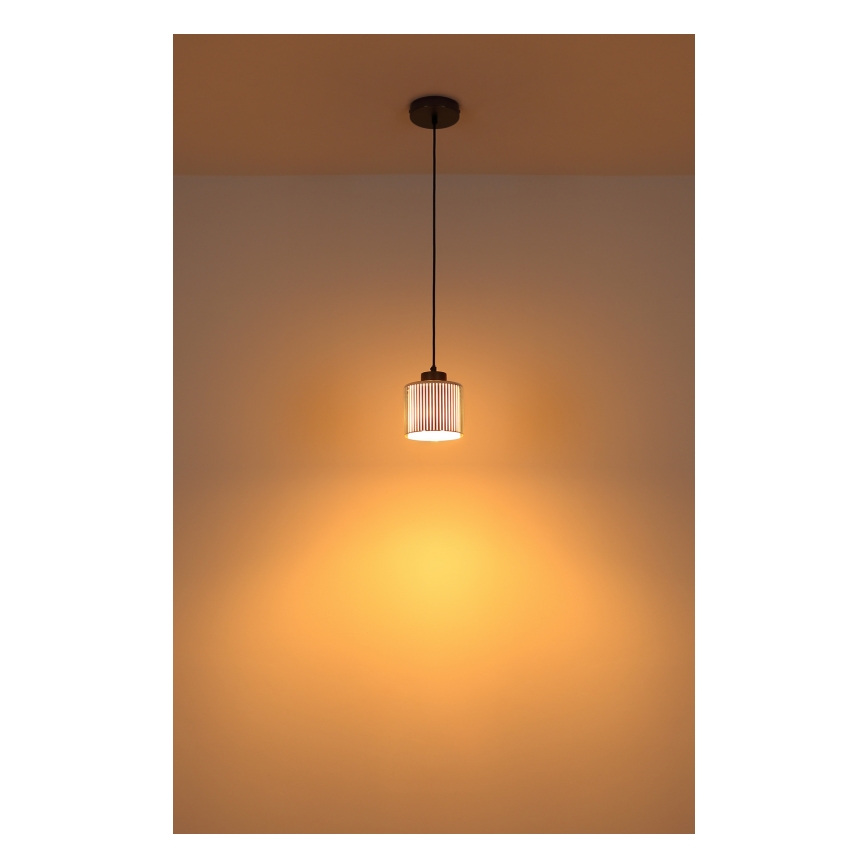 Globo - Suspension filaire 1xE27/60W/230V chrome brillant d. 14 cm