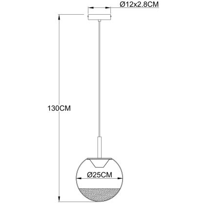 Globo - LED-Hängeleuchte an Kabel LED/8W/230V