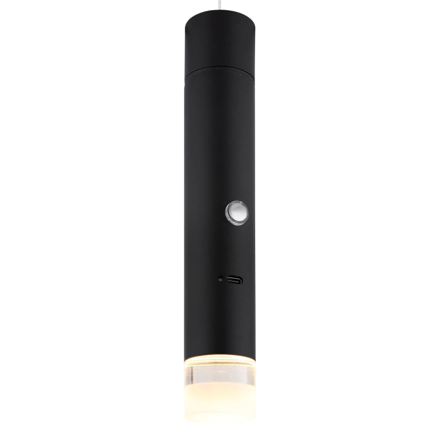 Globo - Lampe tactile rechargeable 2 en 1 à intensité variable LED/2W/230/5V noire