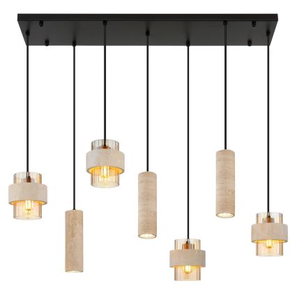 Globo - Lampadario sospeso con cavo 4xE27/40W/230V + 3xGU10/10W