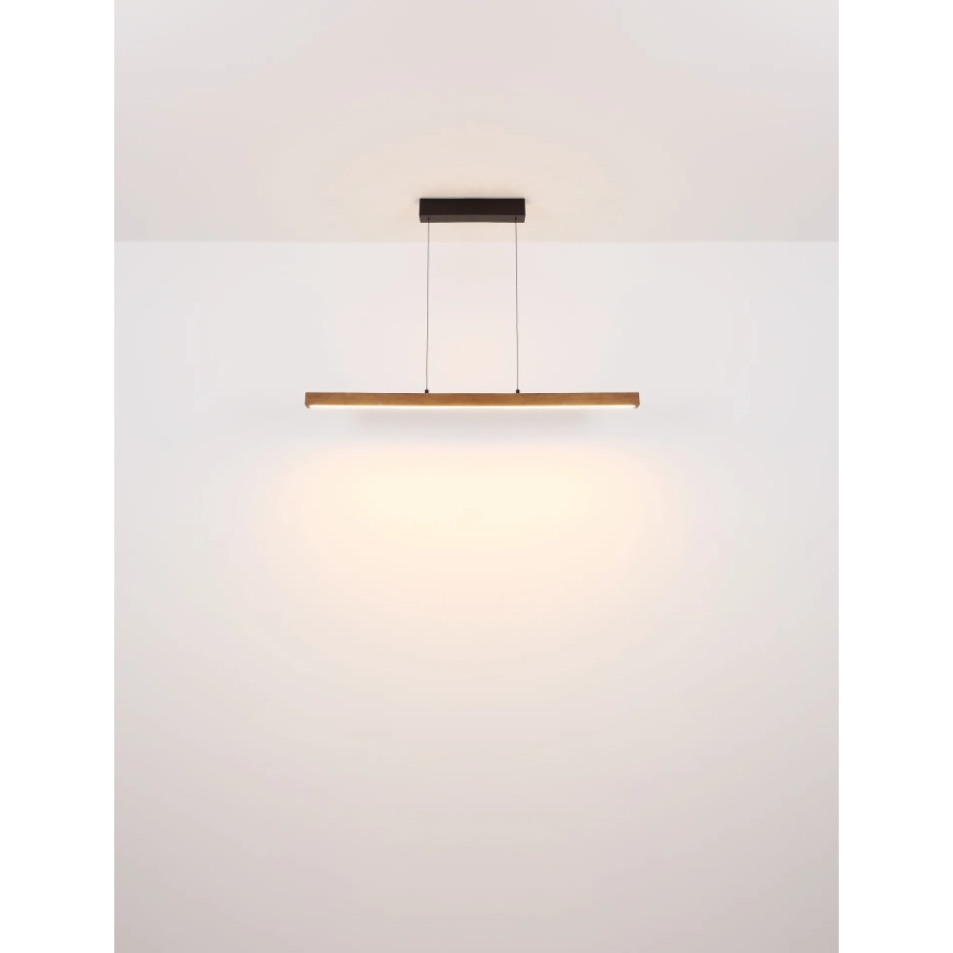 Globo - Lampadario LED dimmerabile con controllo touch su cavo LED/24W/230V + LED/3W 3000K marrone