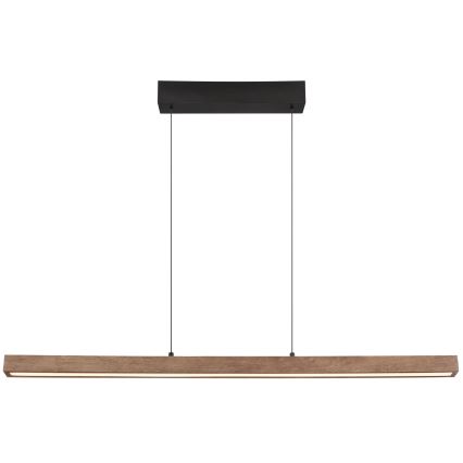 Globo - Lampadario LED dimmerabile con controllo touch su cavo LED/24W/230V + LED/3W 3000K marrone