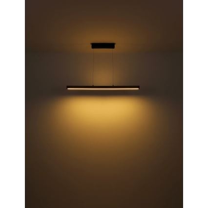 Globo - LED-dimmbarer Touch-Pendelleuchte an Kabel LED/24W/230V + LED/3W 3000K braun