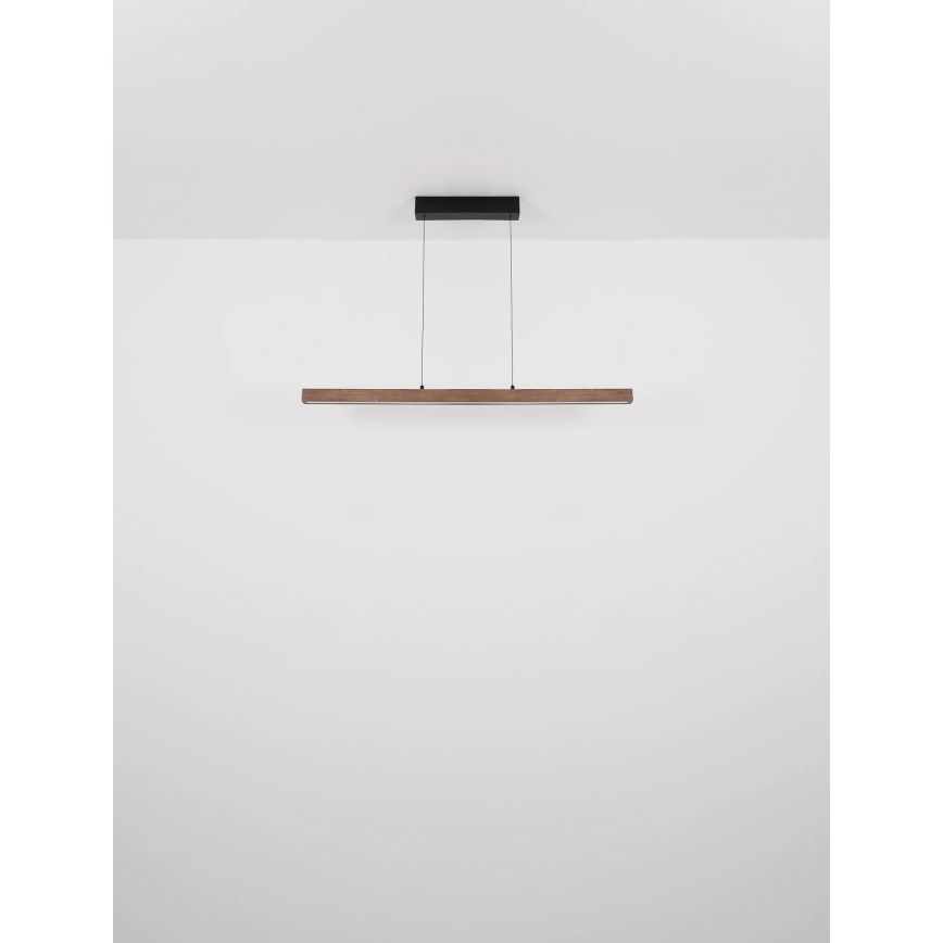 Globo - LED-dimmbarer Touch-Pendelleuchte an Kabel LED/24W/230V + LED/3W 3000K braun