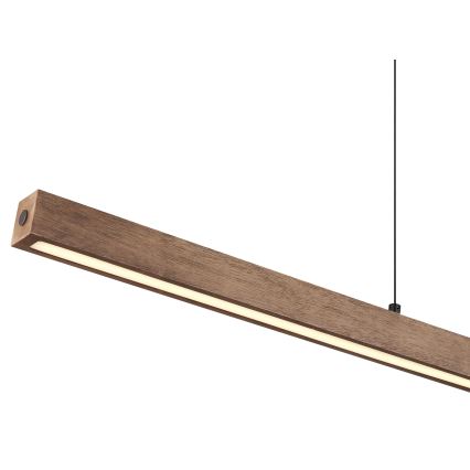 Globo - LED-dimmbarer Touch-Pendelleuchte an Kabel LED/24W/230V + LED/3W 3000K braun