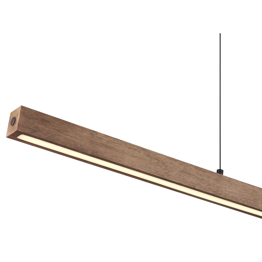 Globo - LED-dimmbarer Touch-Pendelleuchte an Kabel LED/24W/230V + LED/3W 3000K braun