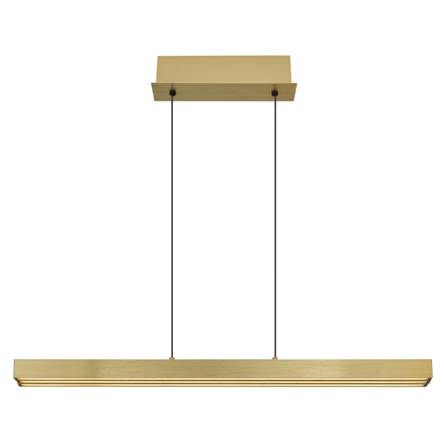Globo - dimmbare Pendelleuchte mit Touch-Dimmer und Seilaufhängung, LED/39W/230V, 2700/4000/6000K, Messing