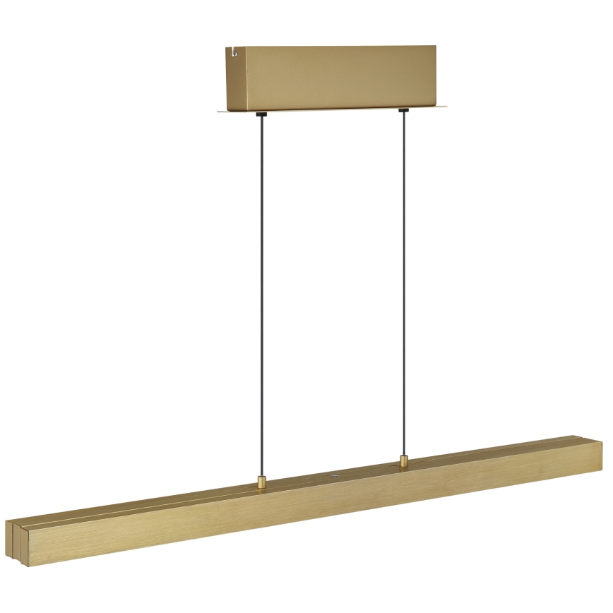Globo - dimmbare Pendelleuchte mit Touch-Dimmer und Seilaufhängung, LED/39W/230V, 2700/4000/6000K, Messing