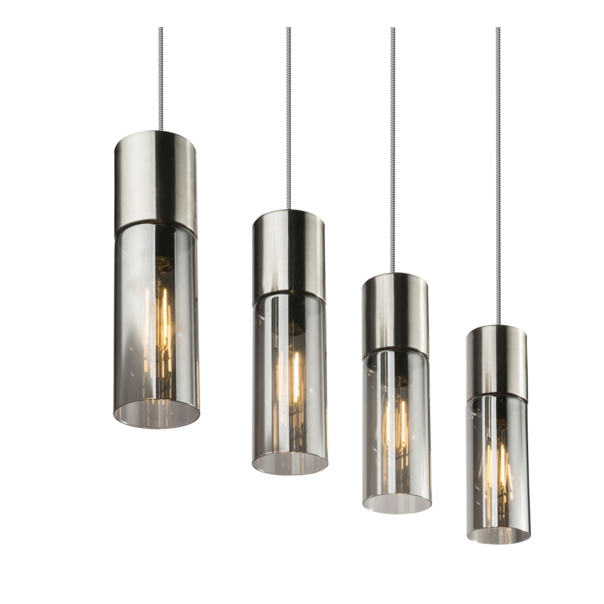 Globo - Hängeleuchte 4xE27/25W/230V matt Chrom