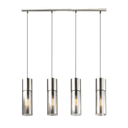 Globo - Suspension filaire 4xE27/25W/230V chrome mat
