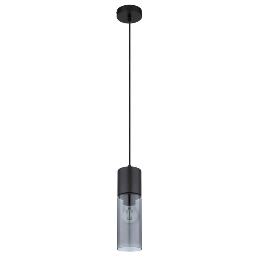 Globo - Hängeleuchte 1xE27/25W/230V d 10,5 cm schwarz