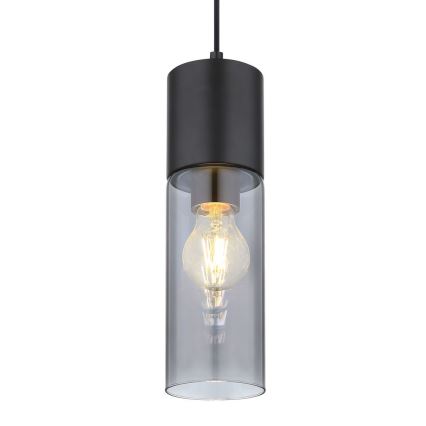 Globo - Hängeleuchte 1xE27/25W/230V d 10,5 cm schwarz