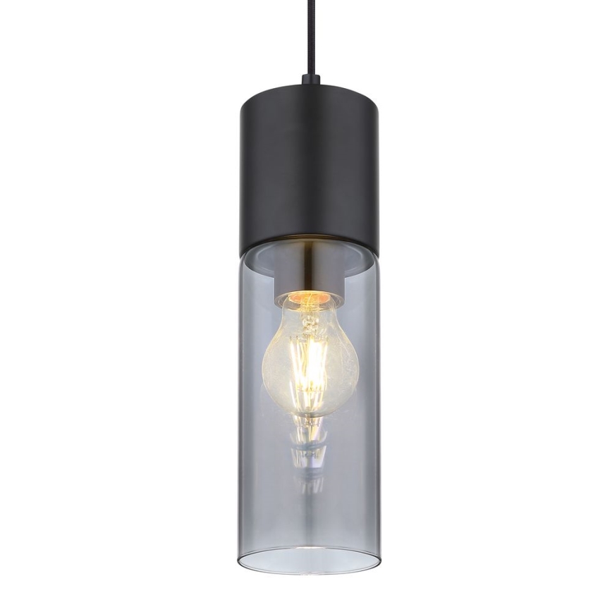 Globo - Hängeleuchte 1xE27/25W/230V d 10,5 cm schwarz