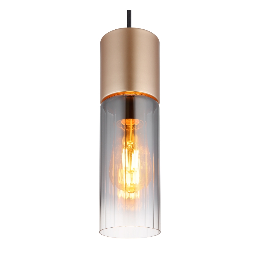 Globo - Suspension filaire 1xE27/25W/230V bronze d. 10 cm