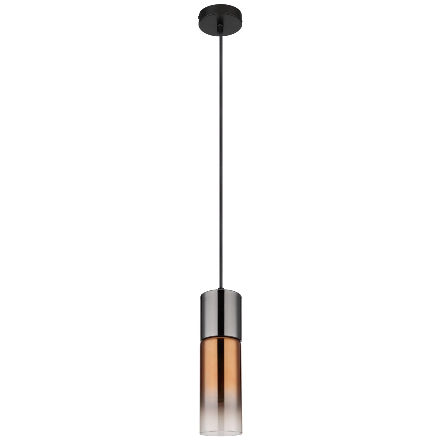 Globo - Suspension filaire 1xE27/25W/230V d. 10,5 cm noir/cuivre